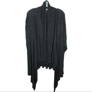 Cache Wrap‎ Cover-Up Sweater Gray